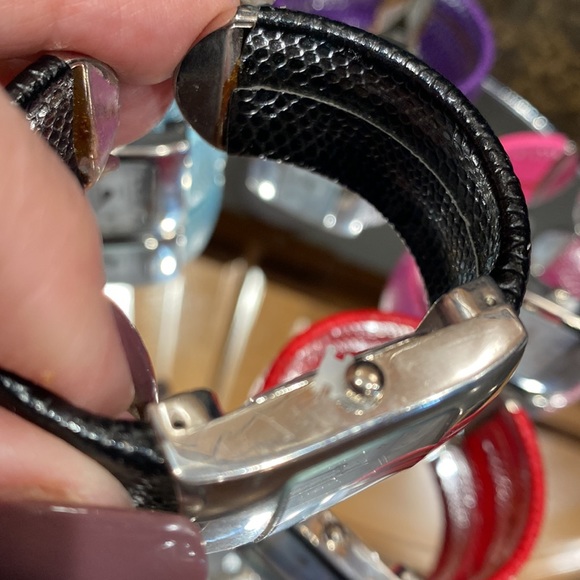 Eikon Stainless Steel pleather watch & spring loaded Cuff!  NWT Choice of 1 - Picture 5 of 16